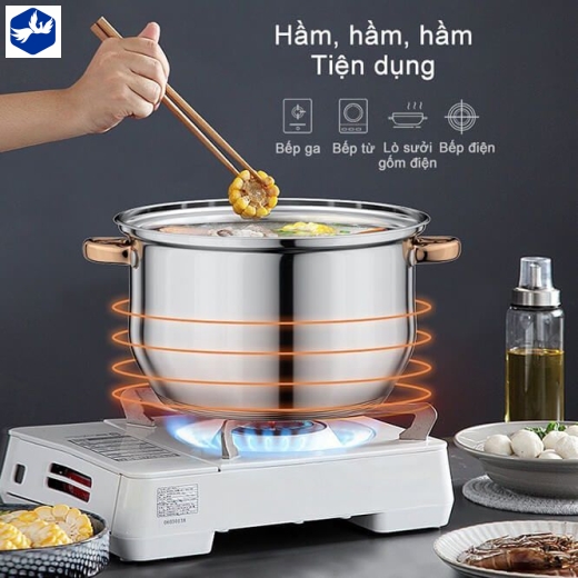 bộ 3 nồi đức đẹp, sang trọng, bền bỉ