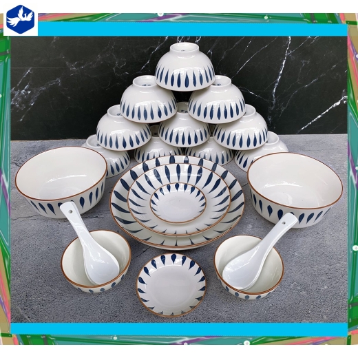 Bộ Đồ Ăn Bằng Sứ 24sp Mã 4D116