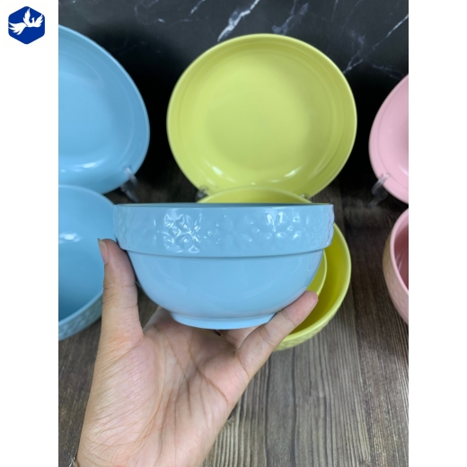 Bộ Bát Tô Ngấn Có Viền Họa Tiết Cao Cấp