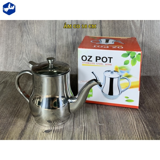 ẤM EO 18 CM - ẤM INOX KIỀU DÁNG ĐẸP, TIỆN LỢI