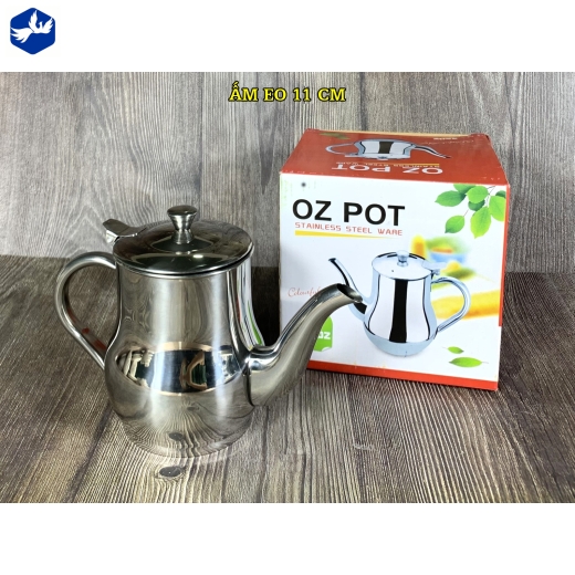 ẤM EO 11 CM - ẤM INOX KIỀU DÁNG ĐẸP, TIỆN LỢI