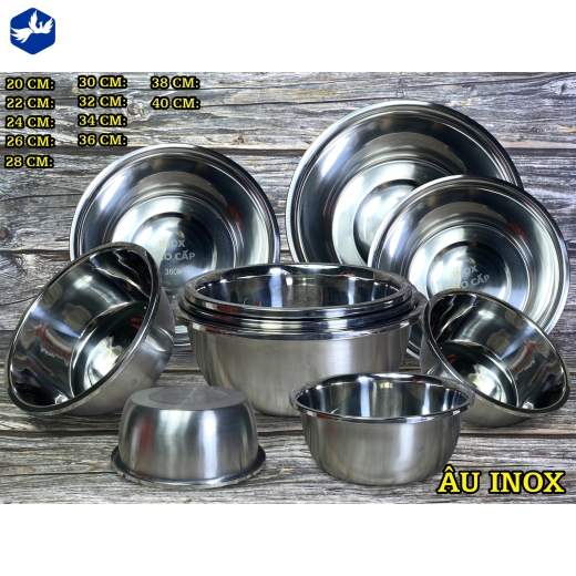 ÂU INOX 28CM - HÀNG ĐẸP BỀN, CHẤT LƯỢNG