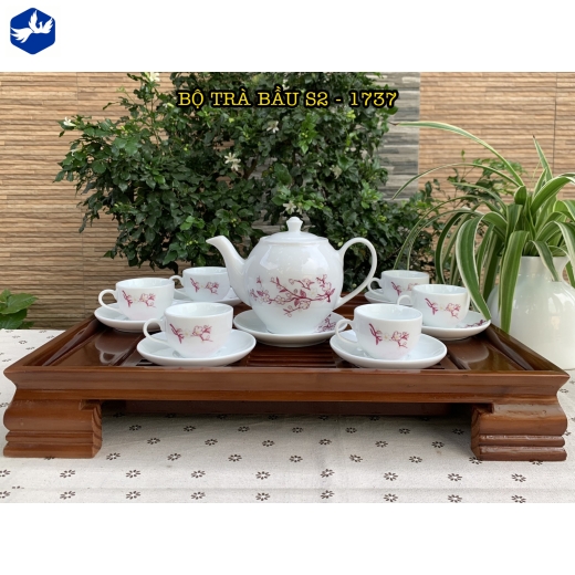 bộ tách trà bầu hoa mai đẹp - S2_1737
