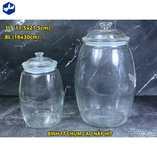 BÌNH TT CHUM CAO NẮP HÍT 3L - BÌNH NGÂM KIỂU DÁNG ĐẸP, BỀN, KIỂU DÁNG ĐỘC LẠ