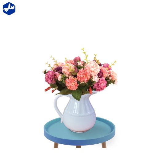 Bình Hoa kiểu dáng bình đựng sữa có tay cầm đẹp, độc đáo, men trắng cao cấp, sang trọng - bình hoa sữa pệ