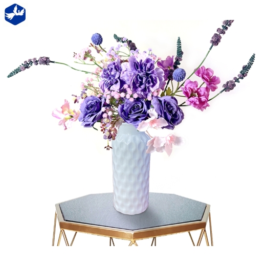 Bình Hoa Bằng Sứ Soắn độc đáo, men trắng cao cấp, sang trọng - bình hoa soắn