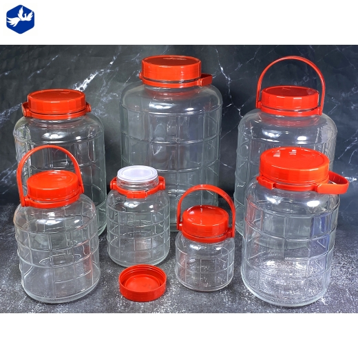 BÌNH NẮP ĐỎ 8L - BÌNH NGÂM THỦY TINH CAO CẤP, BỀN ĐẸP