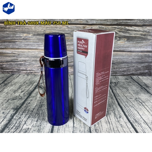 BÌNH TRÀ 689X MÀU 750 ML - BÌNH ĐỰNG NƯỚC TRÀ GIỮ NHIỆT, ĐẸP