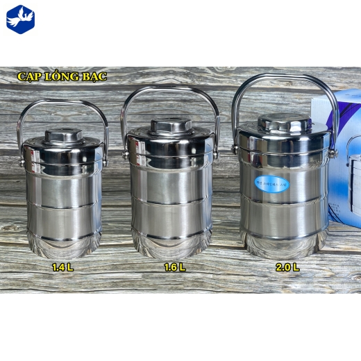 CẠP LỒNG BẠC 1.6L - MẪU MÃ ĐẸP, BỀN BỈ