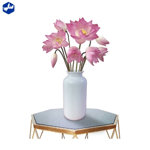 Bình Hoa kiểu dáng cái chai tròn đẹp, độc lạ, men trắng bóng, cao cấp - (Bình Hoa Chai Tròn S2)