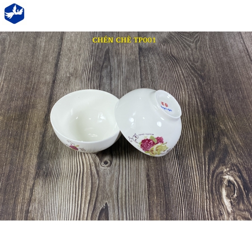 BÁT CHẤM TRƠN HỌA TIẾT HOA HỒNG - TP001