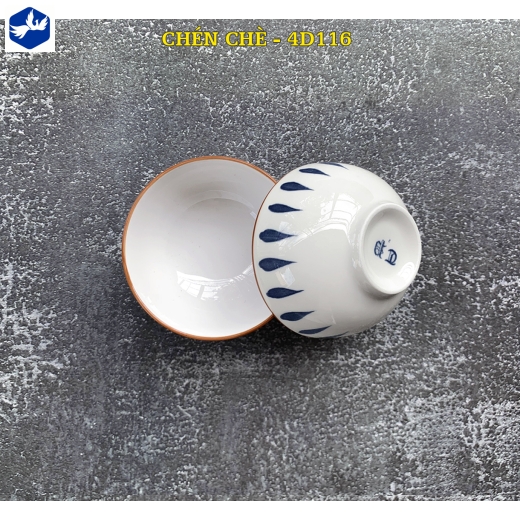 bát chấm trơn - họa tiết 4D giọt nước độc lạ - 4D116
