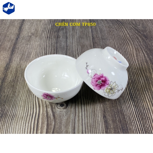 Chén cơm -  hoa mẫu đơn đẹp - TP850