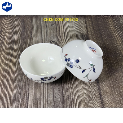 Chén cơm - hoa cỏ  cách điệu đẹp - TP1732