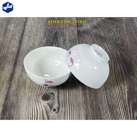 Chén cơm - hoa mẫu đơn đẹp - TP1842