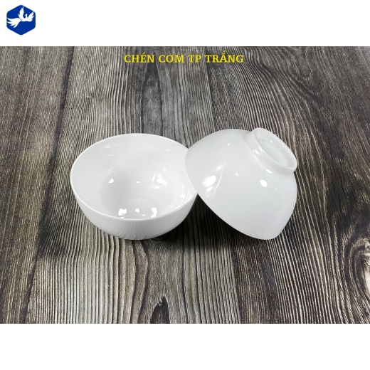 bát cơm men trắng mỏng đẹp