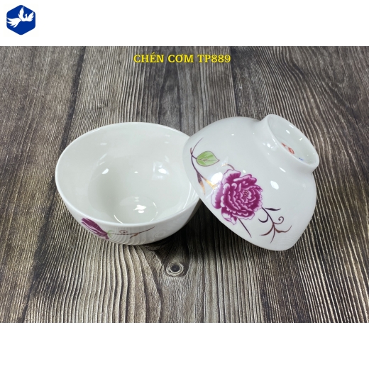 Chén cơm - ho mẫu đơn hồng đẹp - TP1736