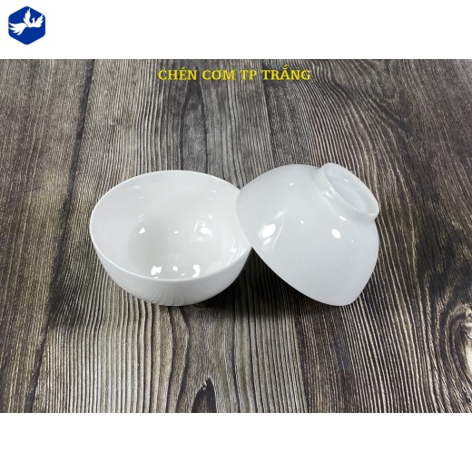 Bát Cơm Trắng Dày Sứ TP Cao Cấp