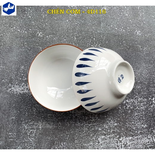 bát cơm - họa tiết 4D giọt nước độc lạ - 4D116