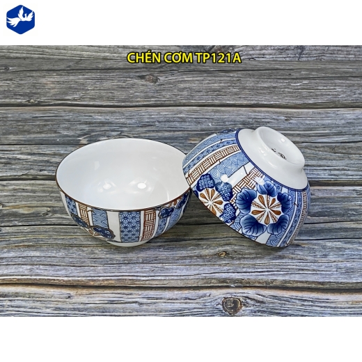 bát cơm - họa tiết 4D bông hoa cách điệu độc lạ - TP121A