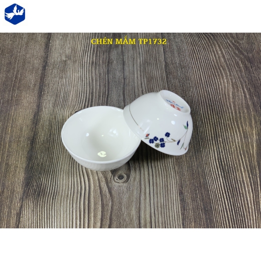 Bát chấm loe - hoa cỏ cách điệu sang trọng, đẳng cấp - TP1732