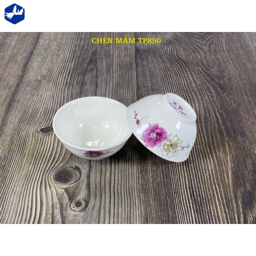 Bát chấm loe - hoa mẫu đơn - TP850