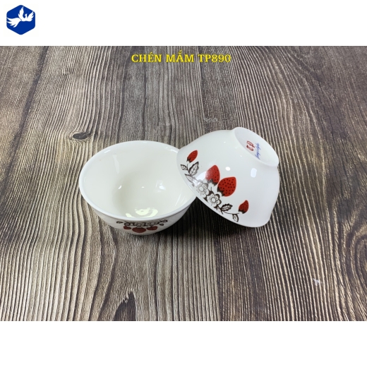 Bát chấm loe - dâu tây đỏ - TP890