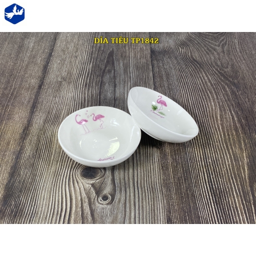 chén tương - hoa văn chim hồng hạc đẹp - TP1842