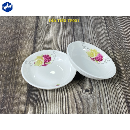 chén tương - hoa văn hoa hồng đẹp - TP001