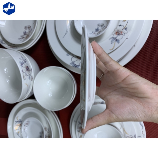 Đĩa Cạn 8 Sứ Minh Châu Hoa Cao Cấp Mã 07