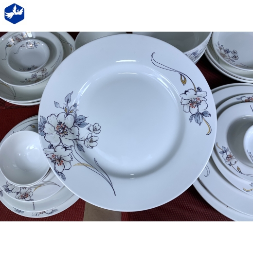 Đĩa Cạn 9 Sứ Minh Châu Hoa Cao Cấp Mã 07