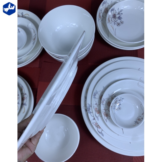 Đĩa Cạn 9 Sứ Minh Châu Hoa Cao Cấp Mã 07