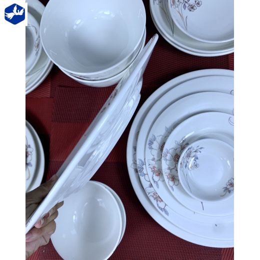 Đĩa Cạn 12 Sứ Minh Châu Hoa Cao Cấp Mã 07