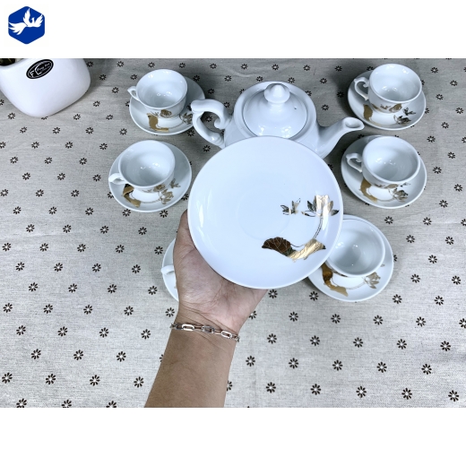 BỘ TÁCH TRÀ PHÚ QUÝ SEN KIM KHÔNG CHỈ CAO CẤP