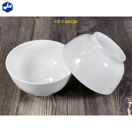 Tô 7 Khum Trắng Sứ Cao Cấp