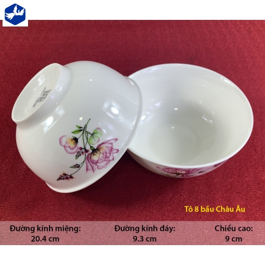 Tô 8 Bầu Châu Âu Mã 868 Cao Cấp