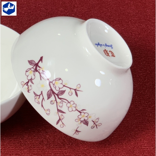 bộ bàn ăn 22 món - hoa văn nhánh hoa mai đẹp - TP1737