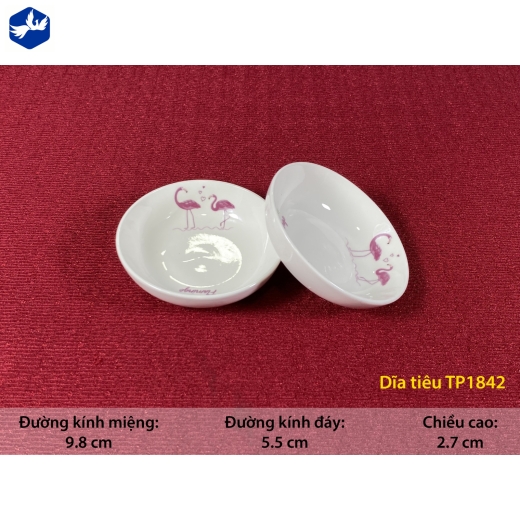 chén tương - hoa văn chim hồng hạc đẹp - TP1842