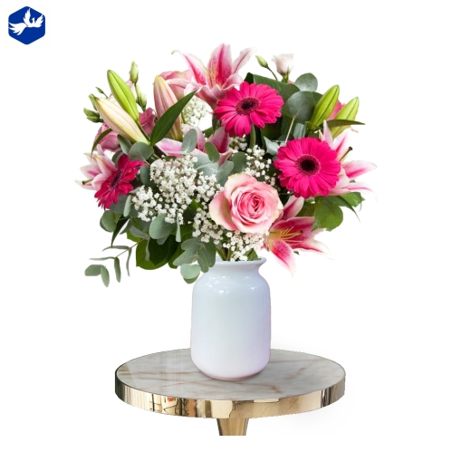 Bình Hoa kiểu dáng quả dứa đẹp, sang trọng, men trắng bóng, cao cấp - (Bình Hoa Dứa Dáng 1)