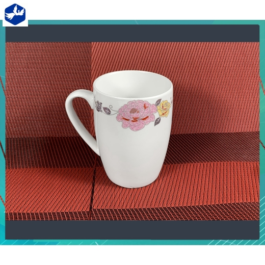 ly sứ nhọn hoa văn hoa mẫu đơn cách điệu độc lạ - 1605