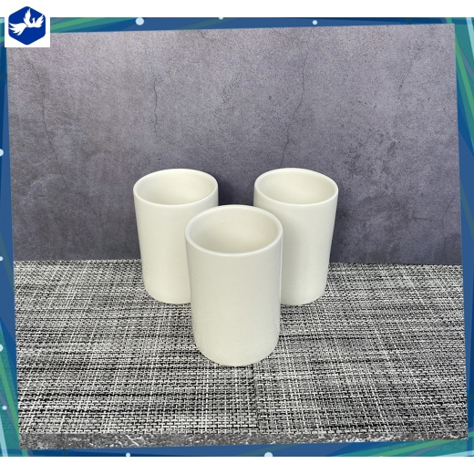 ly sứ kiểu dáng tròn, thẳng đẹp, men trắng cao cấp - ly nhọn trắng