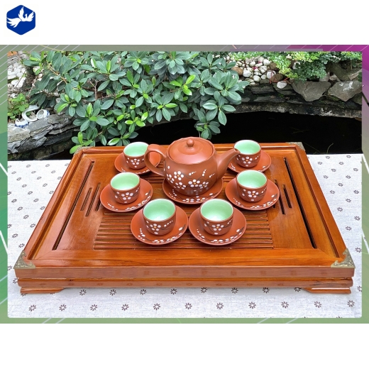 bộ tách trà nhật hoa đào đẹp