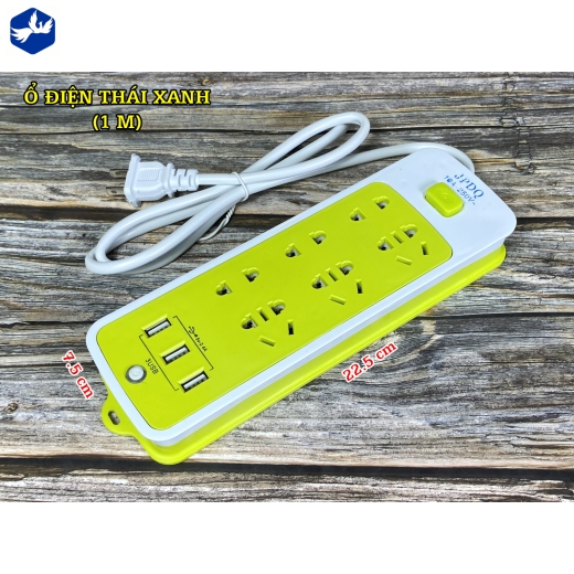 Ổ ĐIỆN THÁI XANH - MẪU MÃ, MÀU SẮC ĐẸP, HIỆN ĐẠI, CÓ CỔNG SẠC USB