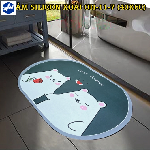 THẢM SILICON XOÀI OH-11-7 (40X60)
