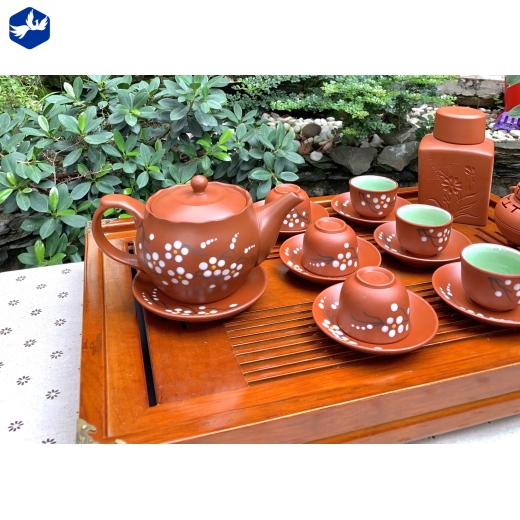 bộ tách trà nhật hoa đào đẹp