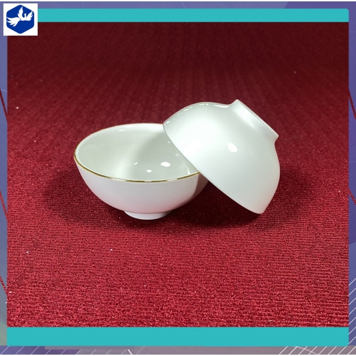 Bát Chấm Trắng Chỉ Vàng Sứ Minh Châu