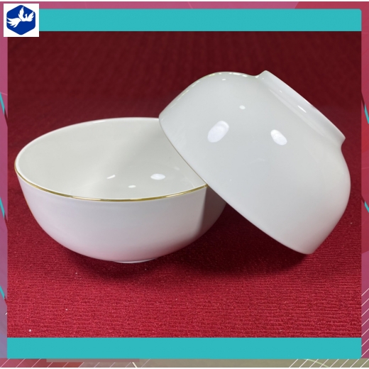 Tô 6 Trắng Chỉ Vàng Sứ Minh Châu