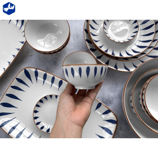 Bộ Đồ Ăn Bằng Sứ 24sp Mã 4D116