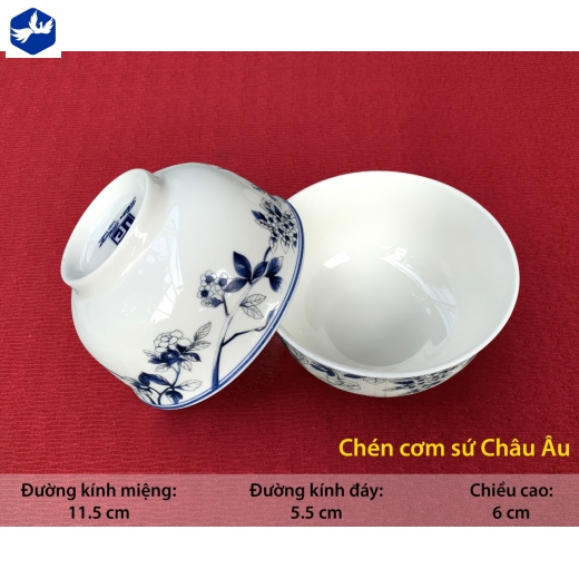 Bát Cơm Sứ Châu Âu Mã 205