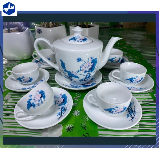 Bộ Tách Trà Thiên Nga Họa Tiết Hoa Cao Cấp Mã 869